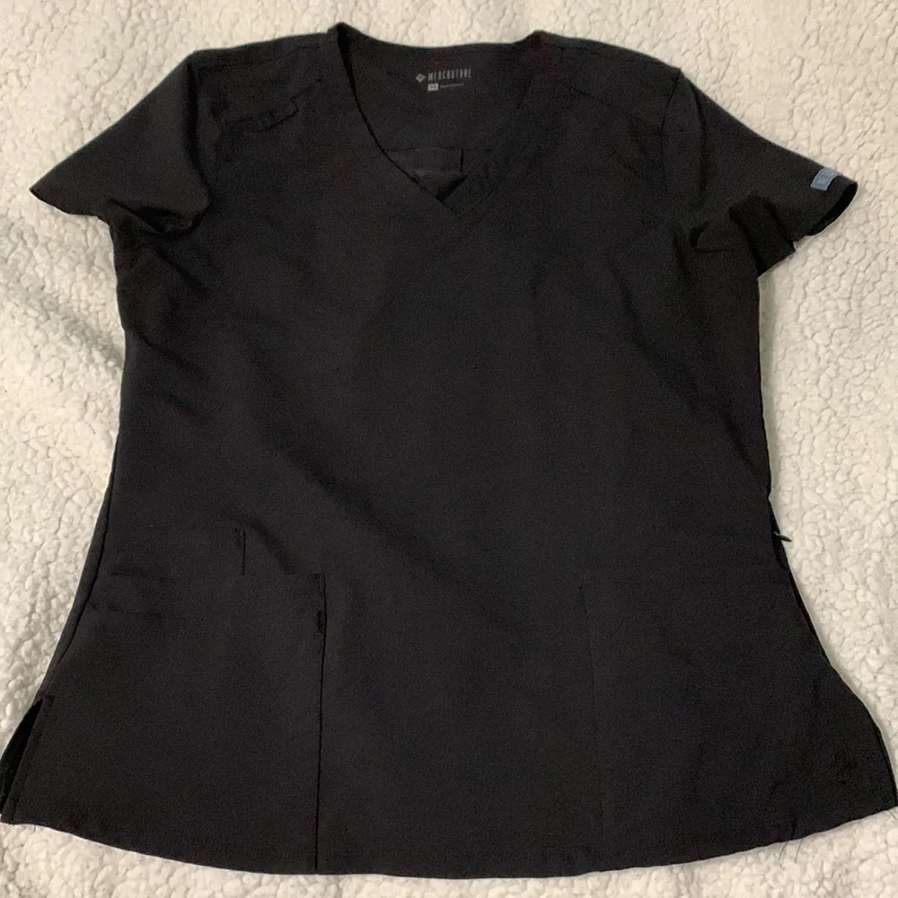 Black Med Couture Scrub Set - Picture 5 of 11